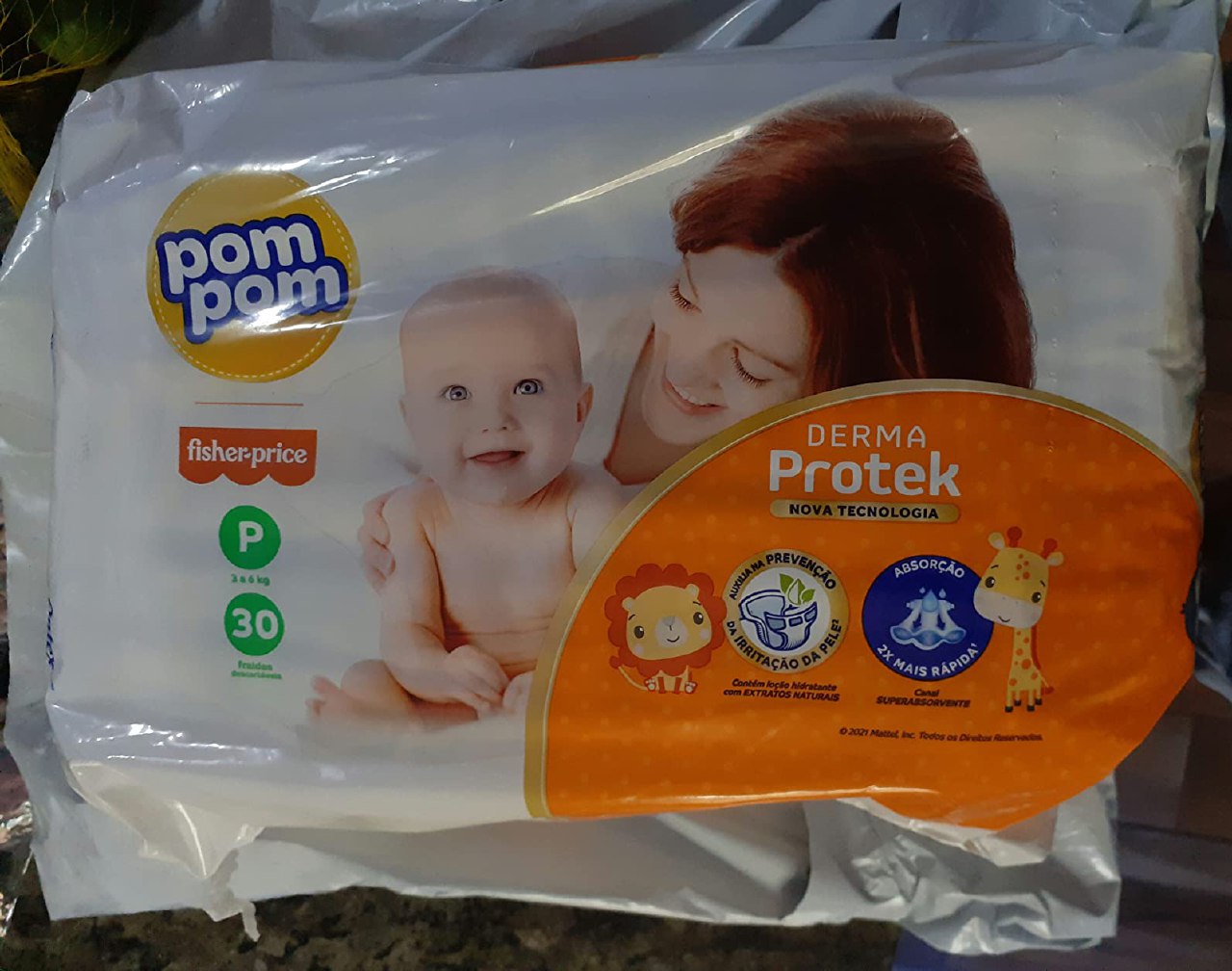 Fralda Pom Pom Derma Protek