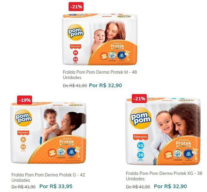 Fralda Pom Pom Derma Protek