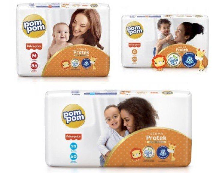 Fralda Pom Pom Derma Protek