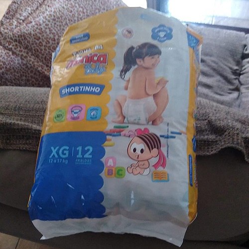 Fralda Shortinho, Turma da Monica Baby, Jumbinho XG e XXG