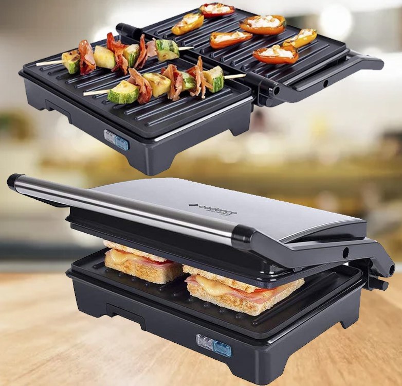Grill Multiuso Club Sandwich, Inox Cadence