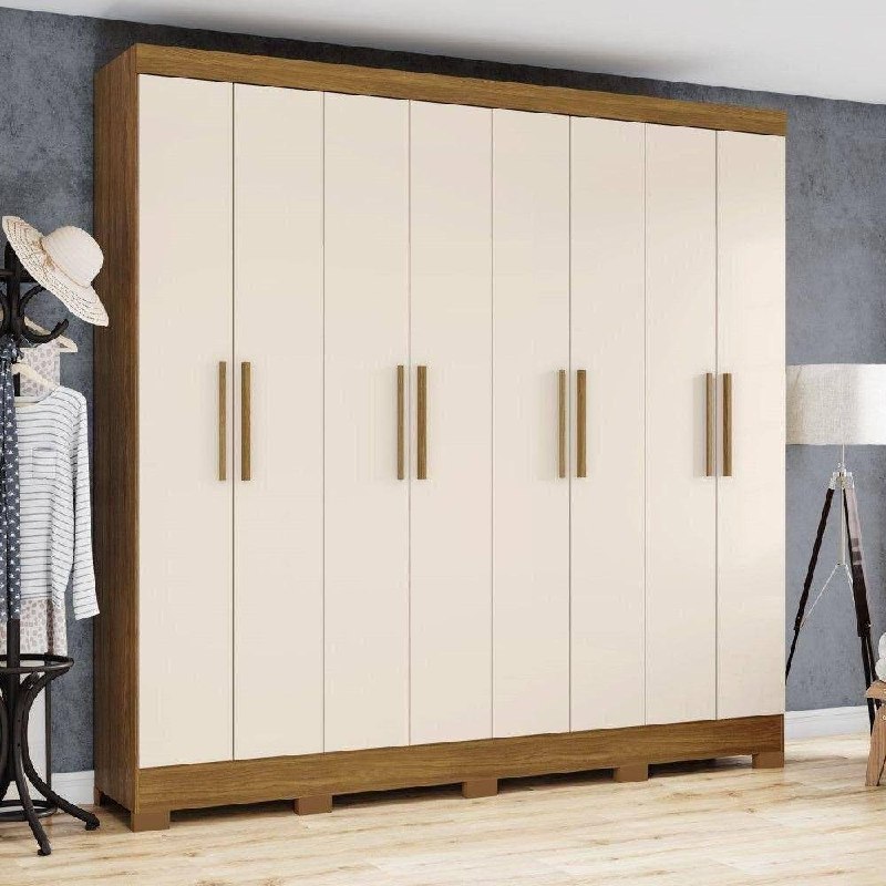 *Guarda Roupa Casal 08 Portas 04 Gavetas Toscano Briz*