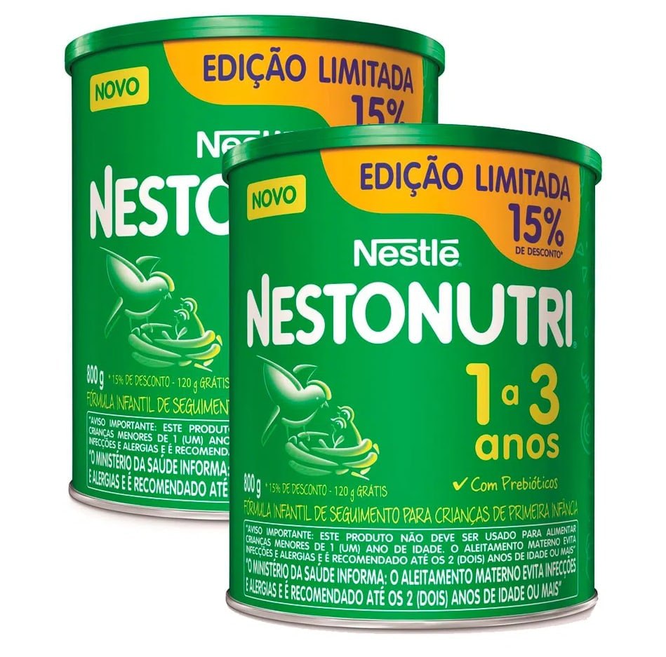 Kit 2 Fórmula Infantil Nestonutri 1+ com 800g cada
