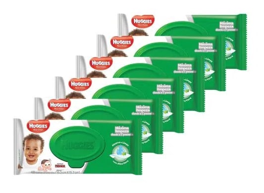 Kit de Lenços Umedecidos Huggies Turma da Mônica 288 Unidades