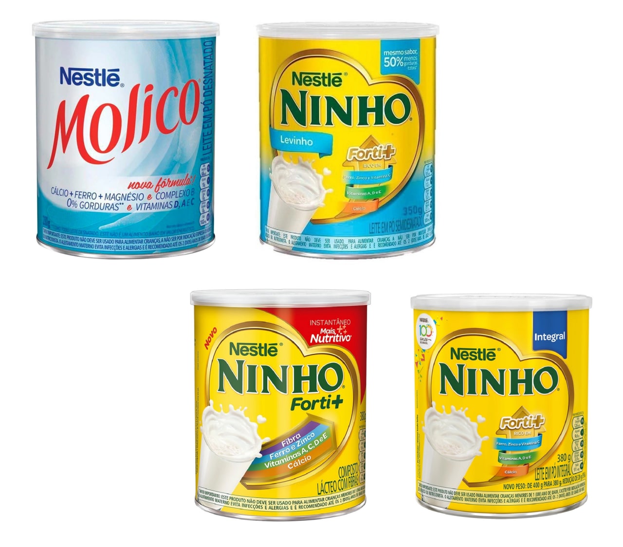 Leite em pó Ninho ou Molico