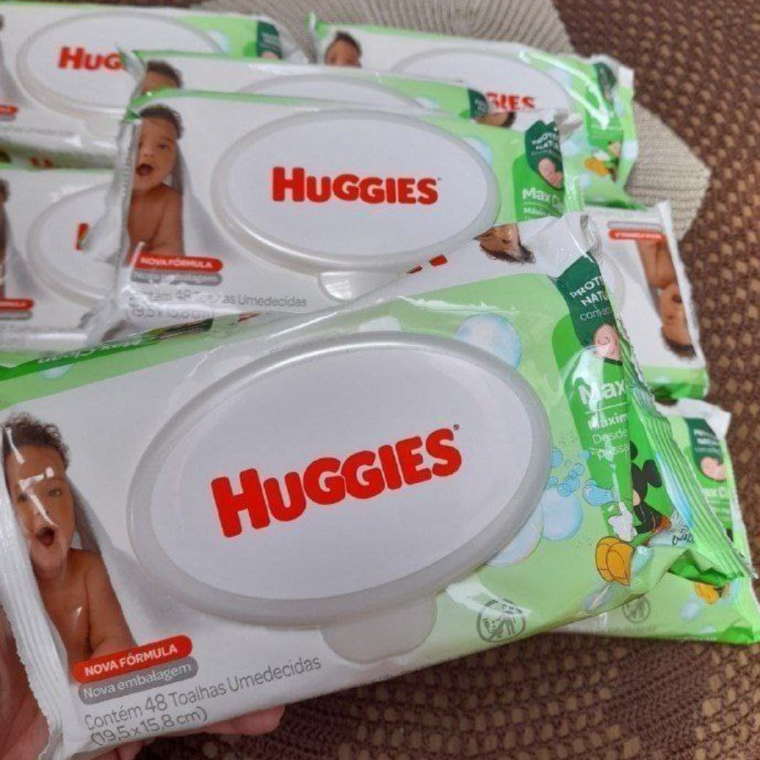 Lenços Umedecidos Huggies Max Clean - 48 lenços