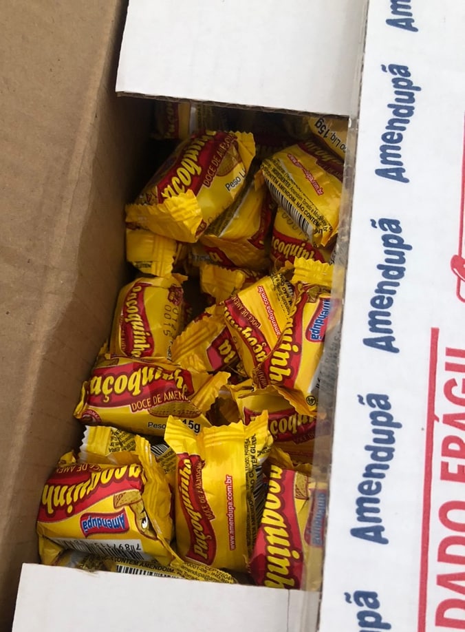 PAÇOCA ROLHA EMBALADA COM 100 UNIDADES DE 15GR DE 1,5 KG- AM - AMENDUPÃ