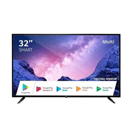 *Smart TV Multi 32 Polegadas HD, HDMI, USB, Wifi e Android Integrado, Google Assistente - TL042*