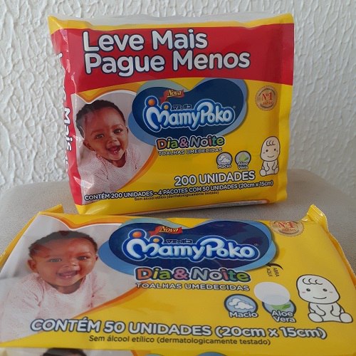 Toalha Umedecida MamyPoko Dia e Noite - 200 Unidades