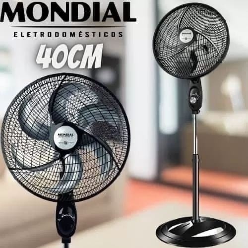 Ventilador Coluna Mondial 127V, 40cm, 6 pás, Super Power - VSP-40C-B