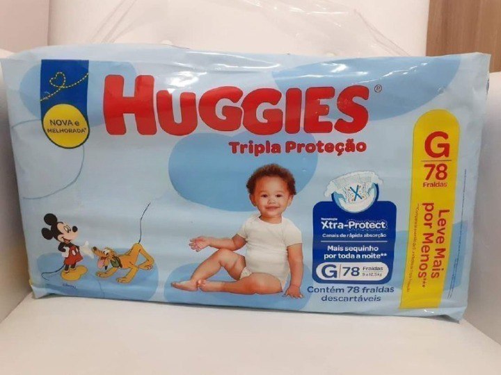 Fralda Huggies Tripla Proteção G - 78 Fraldas