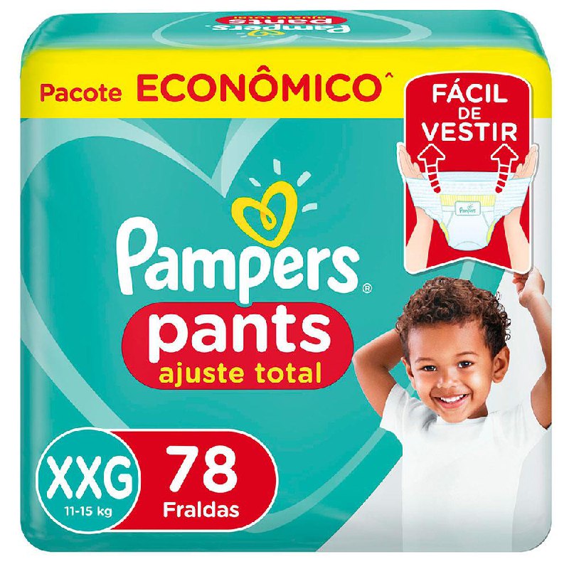 Fralda Pampers Pants Ajuste Total