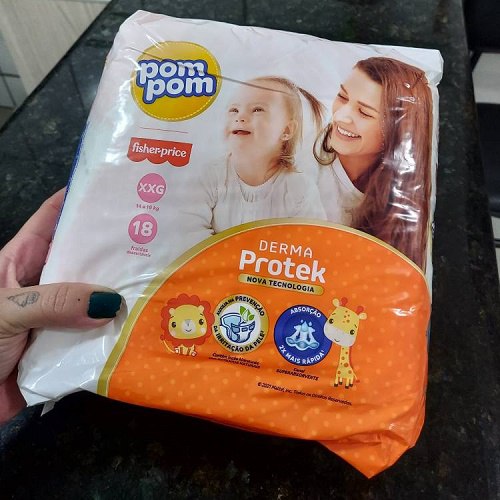 Fralda Pom Pom Derma Protek XXG 18 unidades