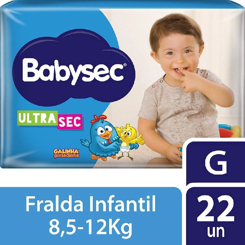 Fraldas babysec galinha pintadinha