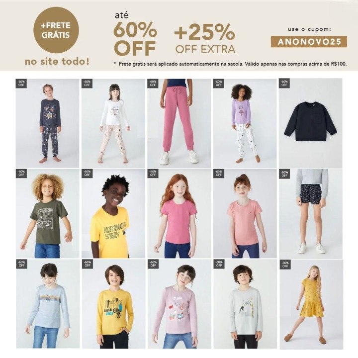 Hering - Até 60% off + 25% off extra