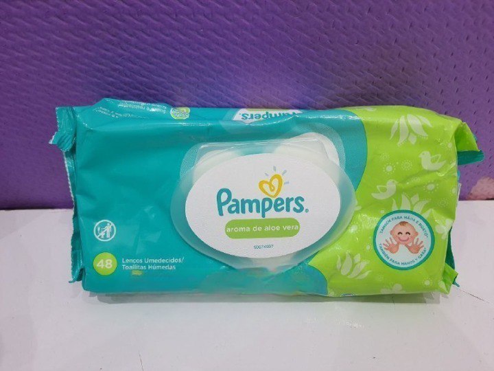Lenços Umedecidos Pampers Aroma de Aloe Vera 48 Unidades