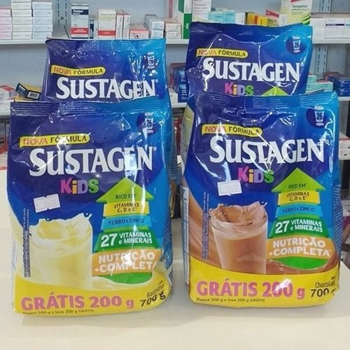 (45%OFF NA 2° UNIDADE) Sustagen Kids Chocolate Sache 700g Gratis 200g
