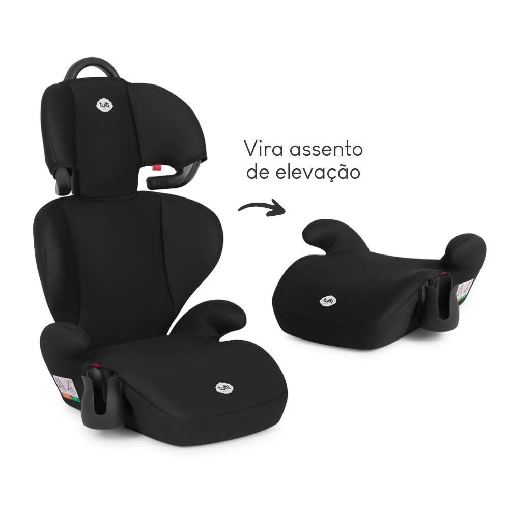 Cadeira Delta Preta Tutti Baby de 15kg a 36kg