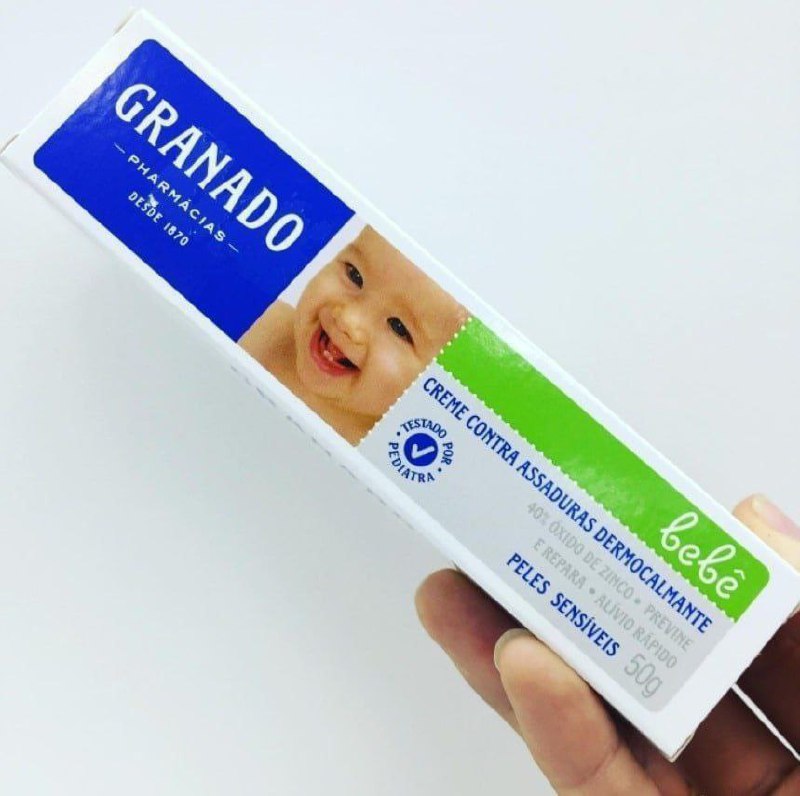 Creme Assaduras Dermocalmante Bebe Pele Sensíveis, Granado, 50G