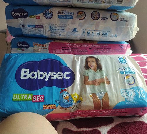 Fralda Babysec Ultrasec Galinha Pintadinha, Azul, XG, 30 unidades