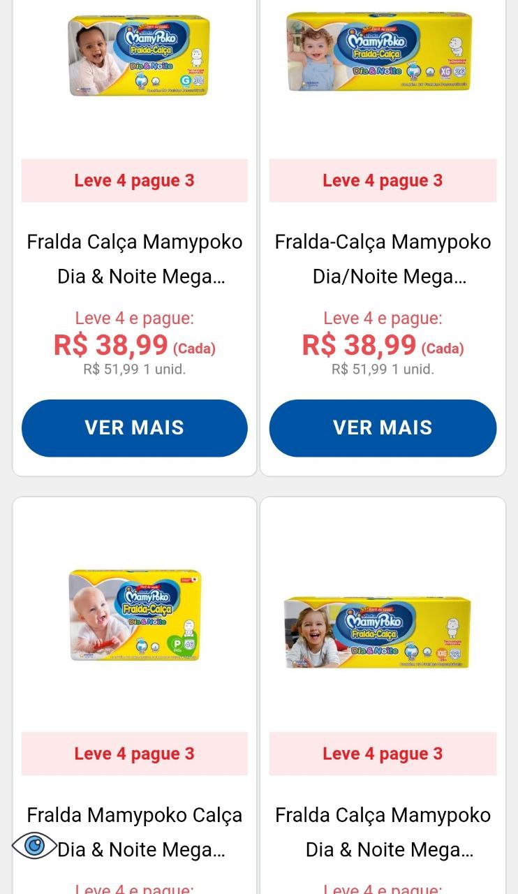 Fralda-Calça Mamypoko Dia & Noite Mega