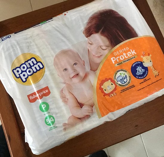 Fralda Pom Pom Derma P 54 Unidades