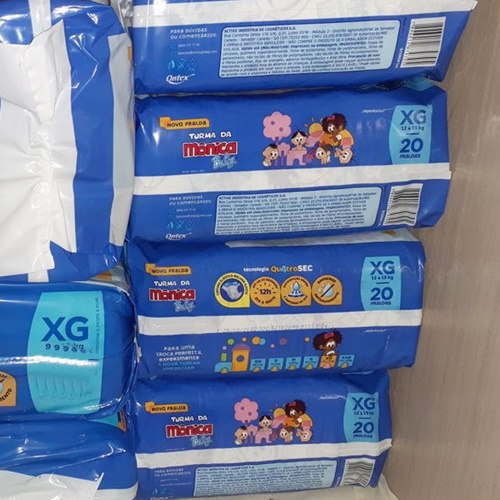 Fralda Turma da Mônica Baby Jumbo XG - 120 Unidades