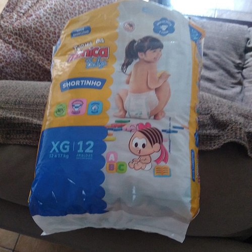 Fralda Turma da Mônica Baby Shortinho Jumbinho XG 12 Unidades