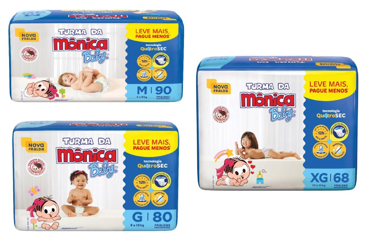 Fralda Turma da Mônica Baby
