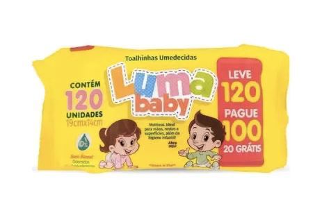 Lenço Umedecidas Luma Baby Toalhinhas - 120 unidades