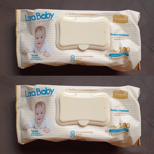 Lenço Umedecido Lara Baby Com 100 Toalhinhas - Aloe Vera