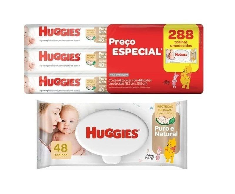 Lenço Umedecido Puro e Natural Leve 6 Pague 5 - 48 unidades