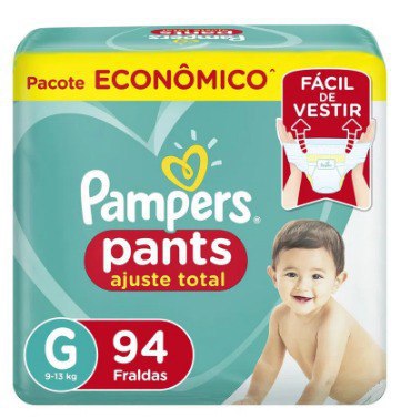 (LEVE 4 PAGUE 3) Fralda Pampers Pants Ajust Total Max - Pacote Econômico