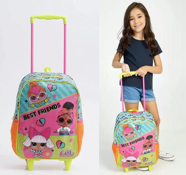 Mochila Infantil Escolar Estampa Boneca Lol