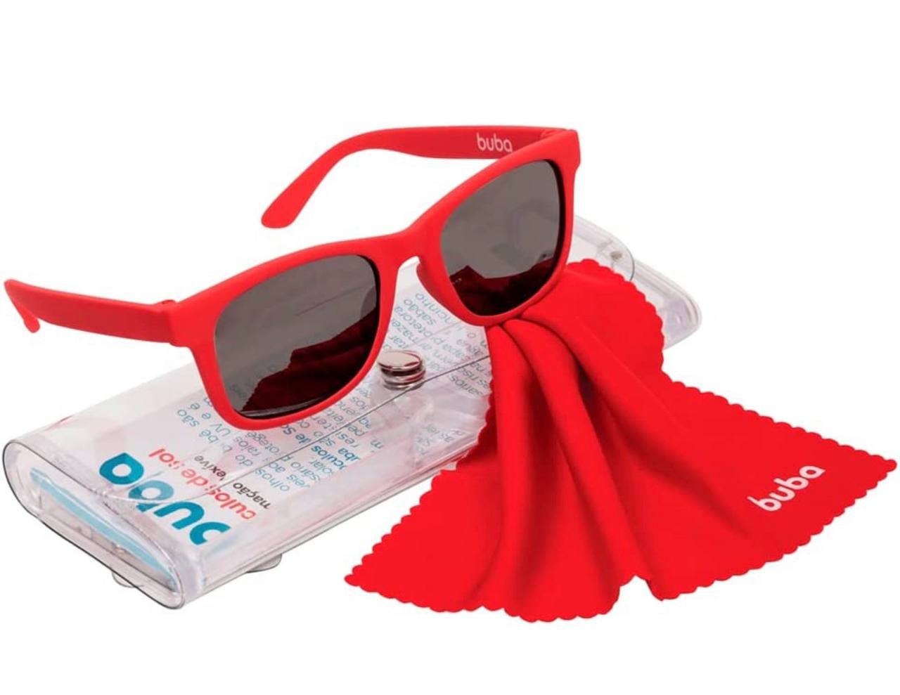 Óculos De Sol Baby Vermelho, Buba