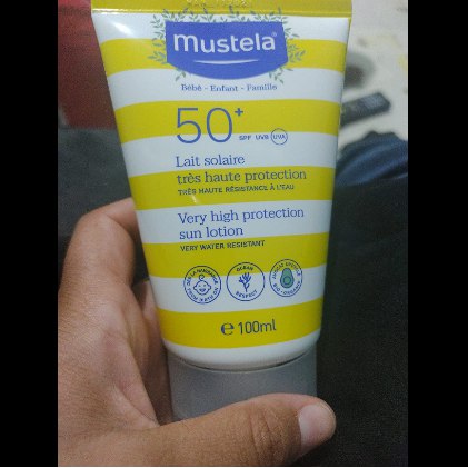Protetor Solar Loção Rosto e Corpo Mustela FPS 50+ com 100ml