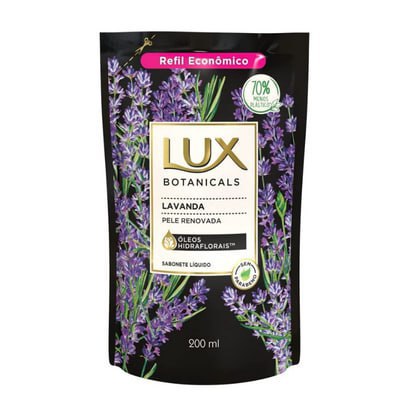Sabonete Líquido Refil 200Ml Lavanda, Lux Suave, Lux