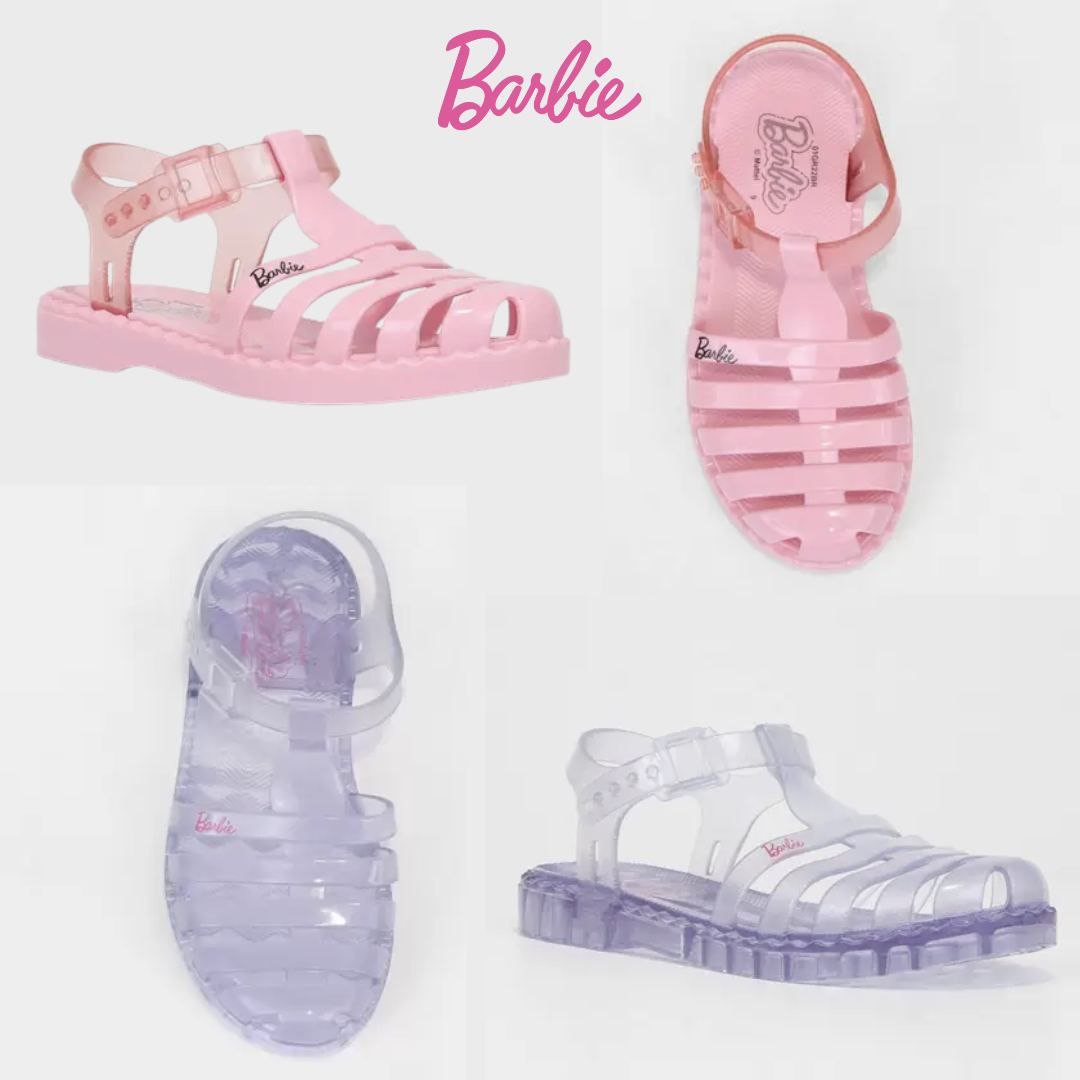 Sandália Infantil Grendene Kids Barbie Duo Menina