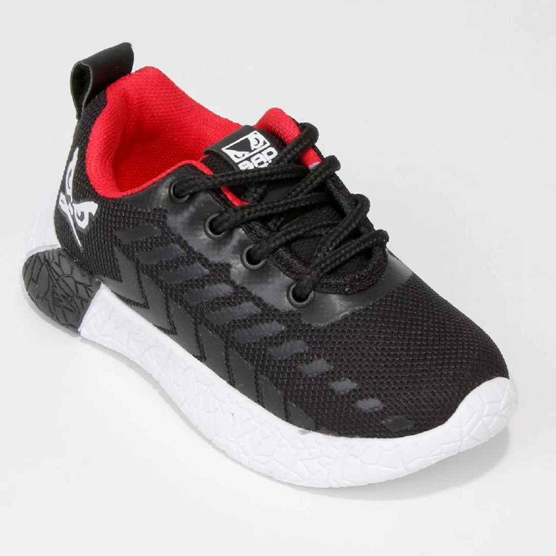 Tênis Jogger Infantil Bad Boy Cano Baixo Play - Preto+Vermelho