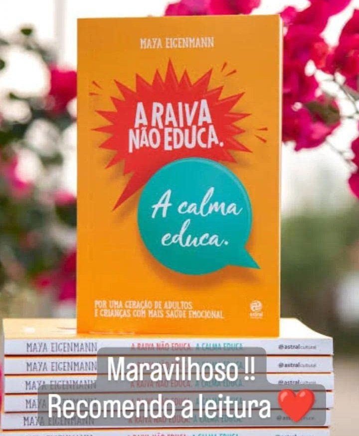 A raiva não educa. A calma educa  - Livro.