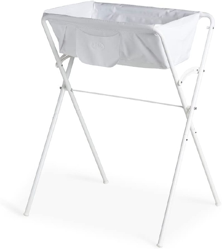 Banheira Para Bebê Aqualoo Com Suporte Branco - Ma*