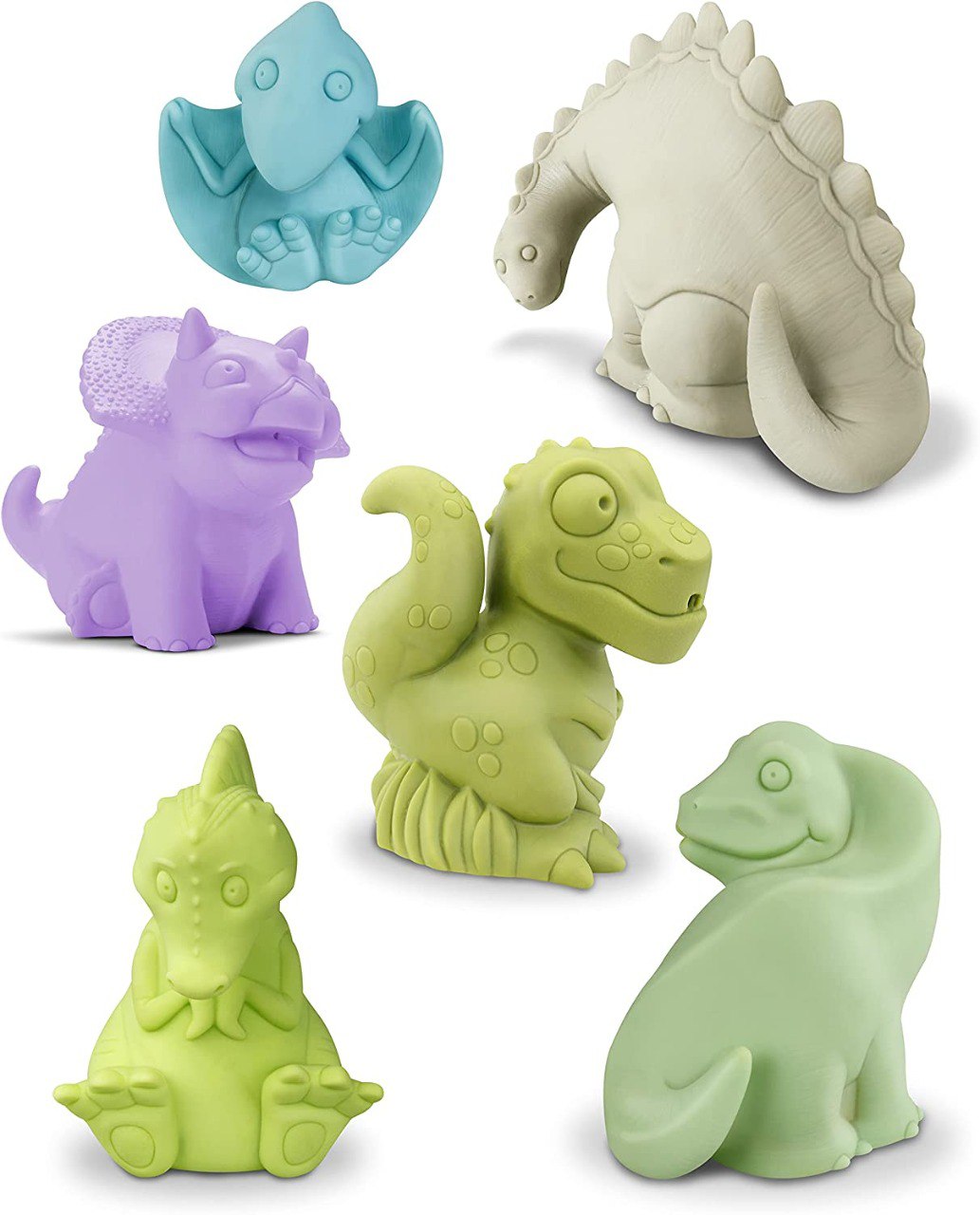 Brinquedo para Bebê Coleção Dinos Banho 06 unidades - Roma Jensen