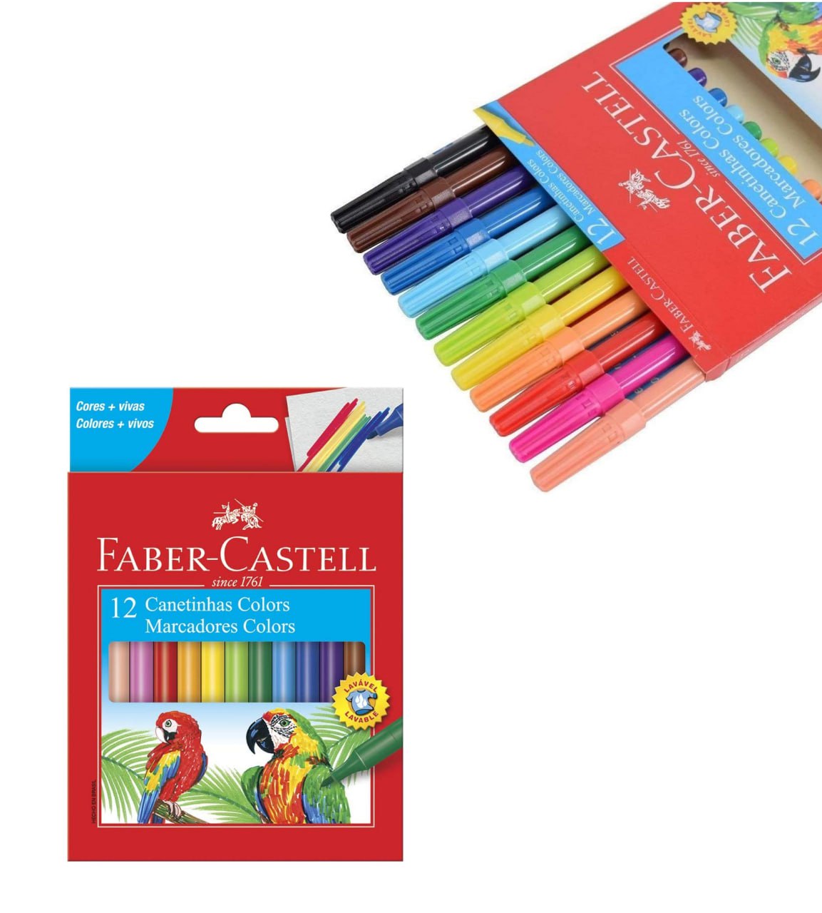 Canetinha Hidrográfica Faber-Castell 12 cores