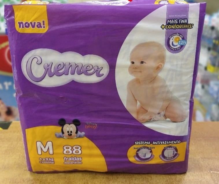 Fralda Cremer Giga M - 88 Unidades