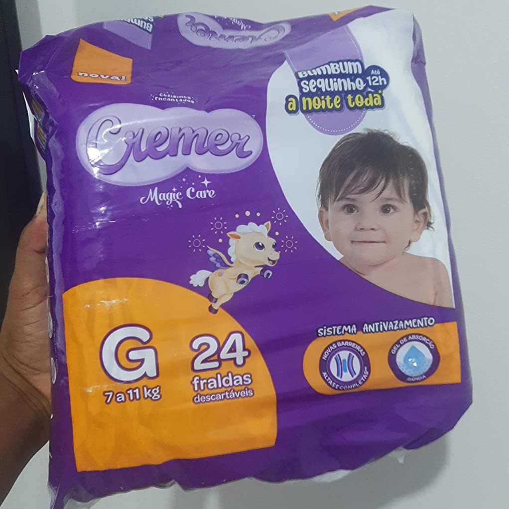 Fralda Cremer Jumbo G 24 Unidades