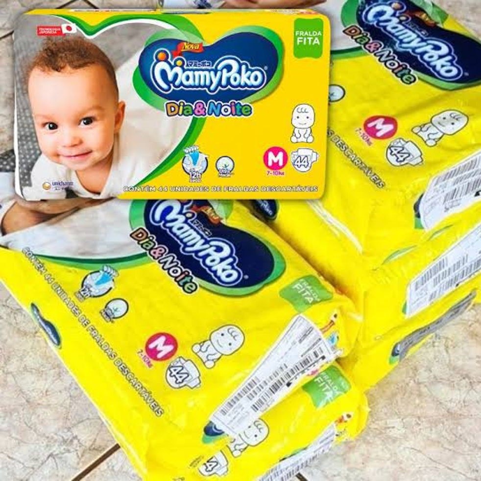Fralda Fita MamyPoko Dia e Noite M - 44 Unidades