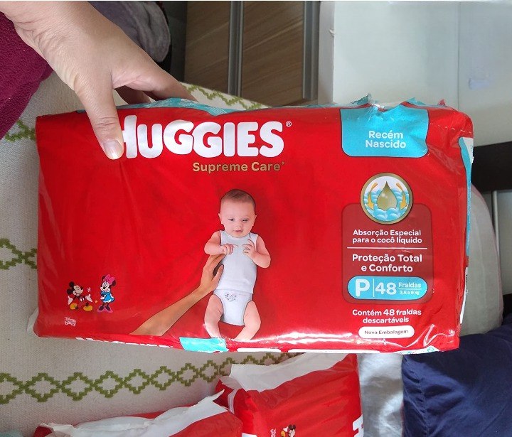 Fralda Huggies Supreme Care P - 48 Unidades*