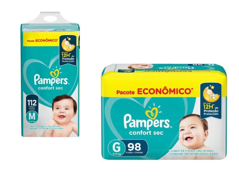 Fralda Pampers Confort Sec