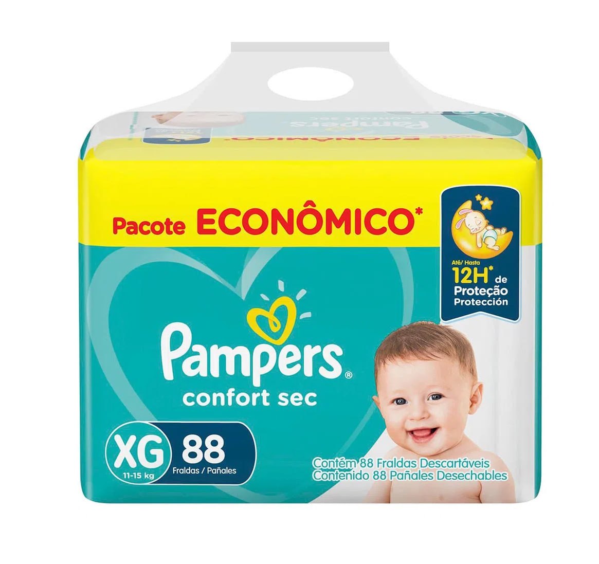 Fralda Pampers Confort Sec XXG 84 unidades