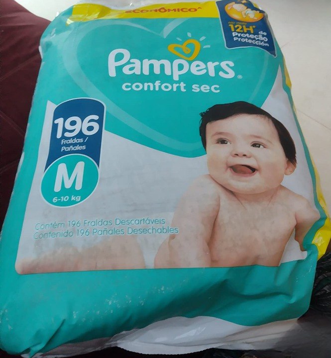 Fralda Pampers Confort Sec,